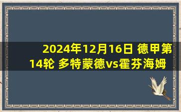 2024年12月16日 德甲第14轮 多特蒙德vs霍芬海姆 全场录像